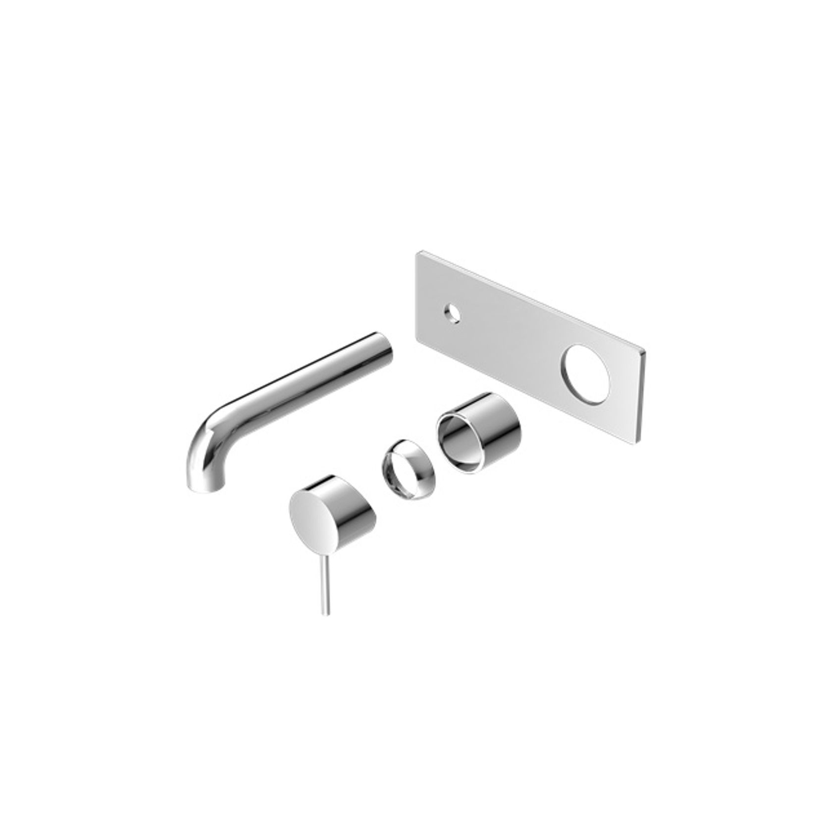 Mecca Wall Basin/Bath Mixer 185mm Trim Kits Only Chrome gallery detail image