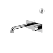Mecca Wall Basin/Bath Mixer Handle Up 260mm Chrome gallery detail image