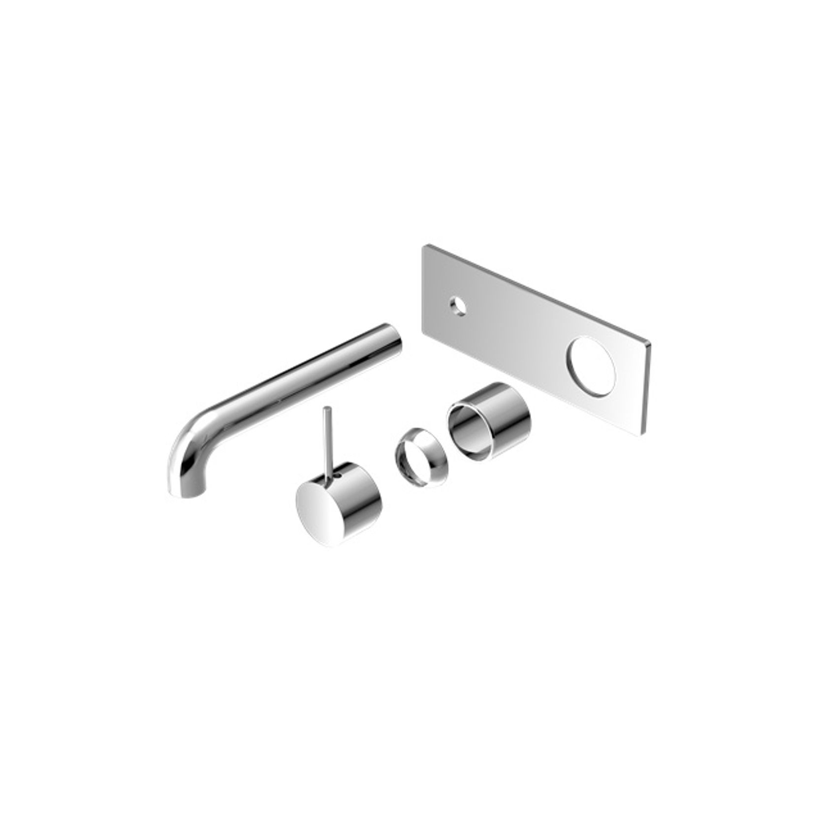 Mecca Wall Basin/Bath Mixer Handle Up 160mm Trim Kits Only Chrome gallery detail image