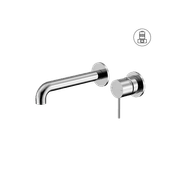 Mecca Wall Basin/Bath Mixer Separate Back Plate 160mm Chrome gallery detail image