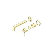 Mecca Wall Basin/Bath Mixer Separate Back Plate 120mm Trim Kits Only Brushed Gold gallery detail image