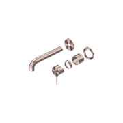 Mecca Wall Basin/Bath Mixer Separate Back Plate 160mm Trim Kits Only Brushed Bronze gallery detail image