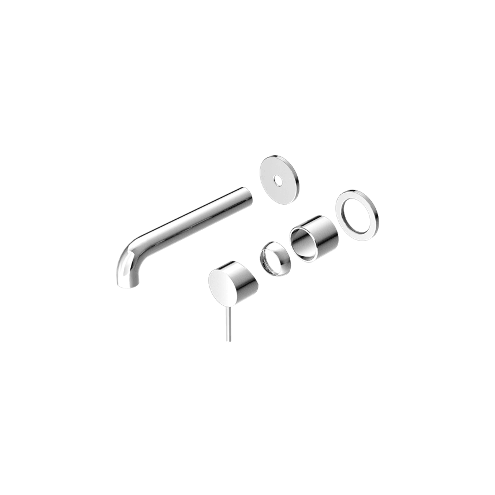 Mecca Wall Basin/Bath Mixer Separate Back Plate 185mm Trim Kits Only Chrome gallery detail image