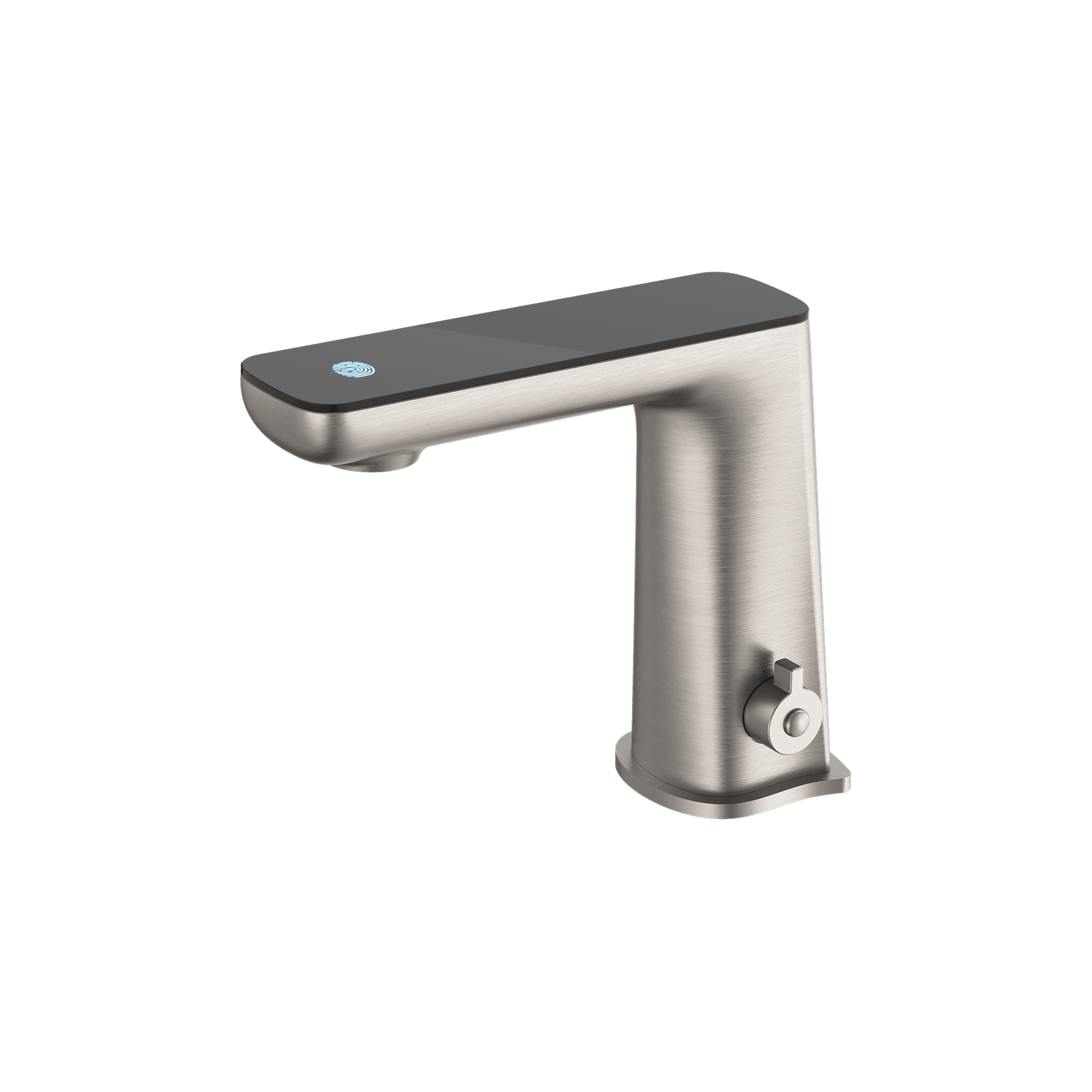 Claudia Sensor Mixer With Black Top Display Brushed Nickel gallery detail image
