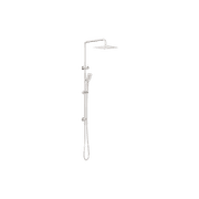 Square Project Twin Shower Brushed Nickel gallery detail image