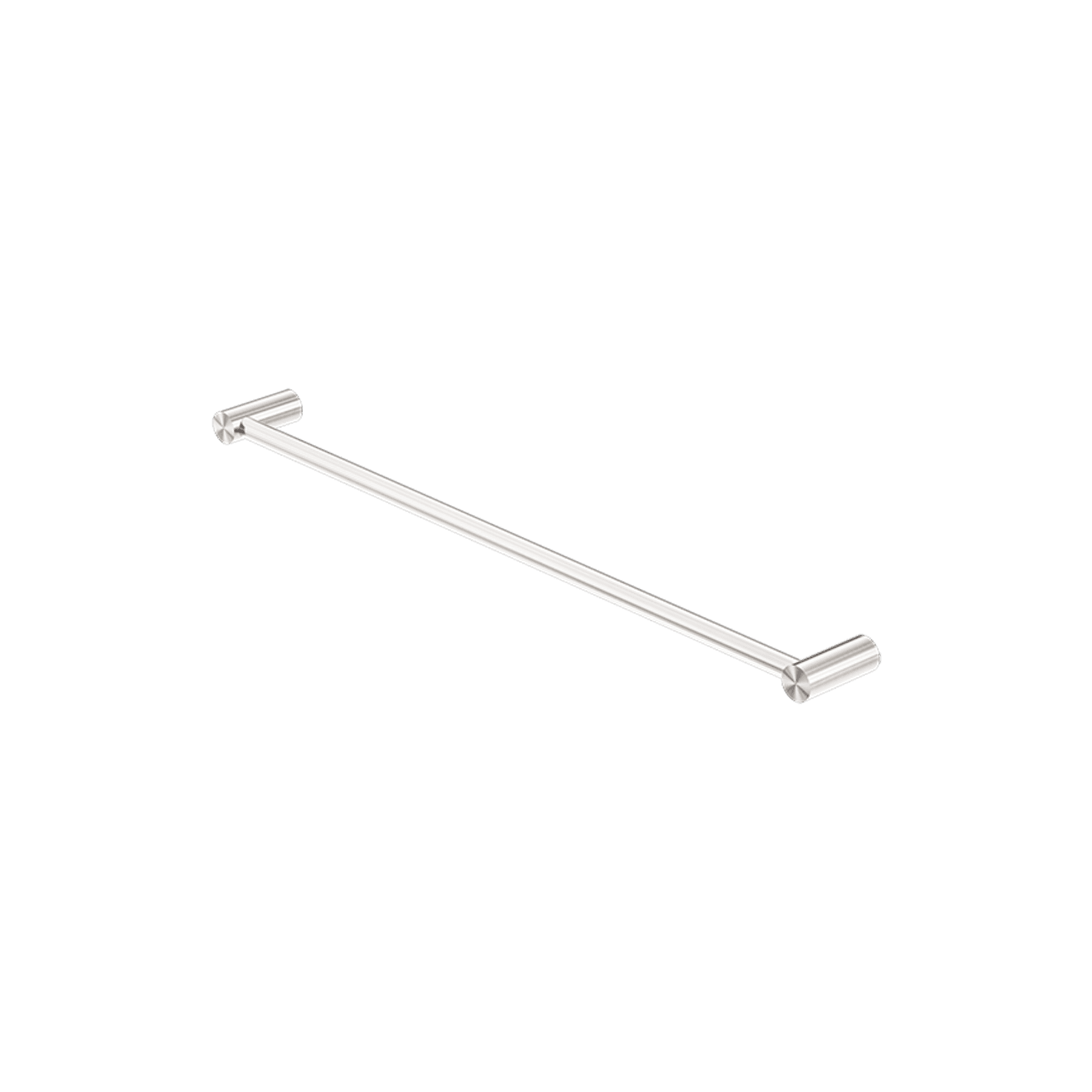 New Mecca Single Towel Rail 600mm Brushed Nickel gallery detail image
