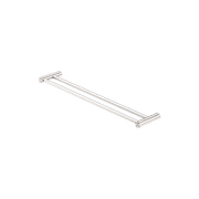 New Mecca Double Towel Rail 600mm Brushed Nickel gallery detail image