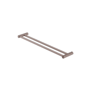 New Mecca Double Towel Rail 600mm Brushed Bronze gallery detail image
