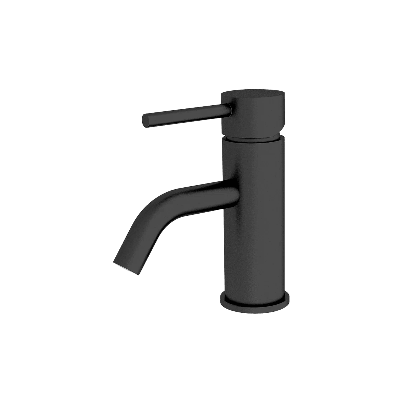 Dolce Basin Mixer Stylish Spout Matte Black gallery detail image