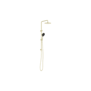 Round Twin Shower With Air Shower II Brushed Gold gallery detail image