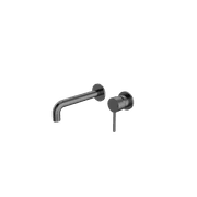 Dolce Wall Basin/Bath Mixer Separate Back Plate Gun Metal gallery detail image