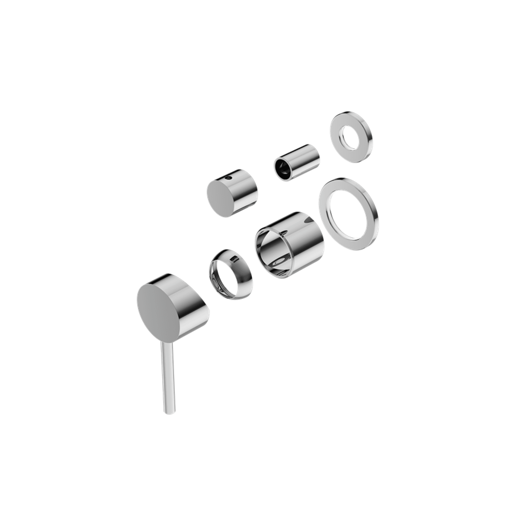 Dolce Shower Mixer With Divertor Separate Back Plate Trim Kits Only Chrome gallery detail image
