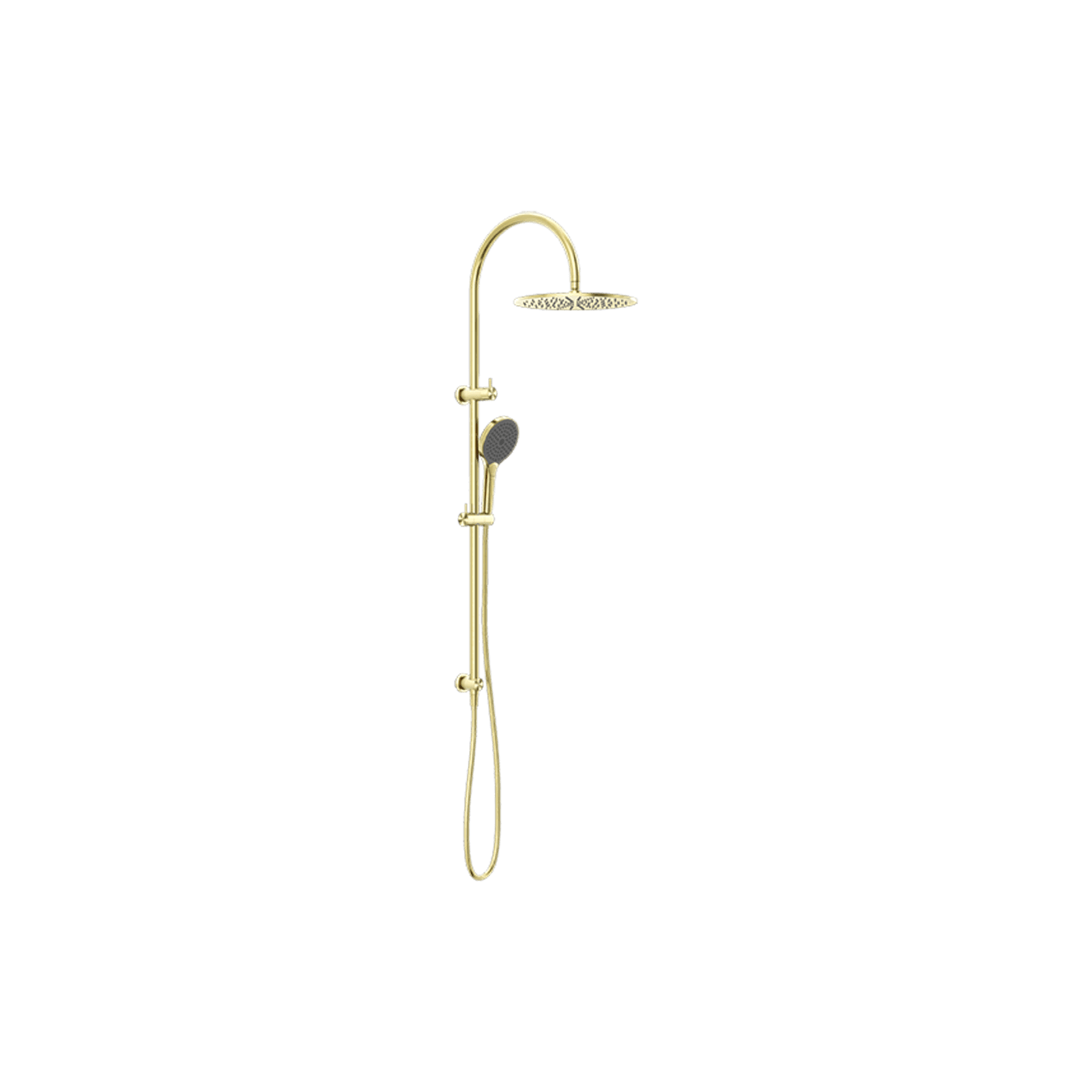 Opal Twin Shower With Air Shower II Brushed Gold gallery detail image
