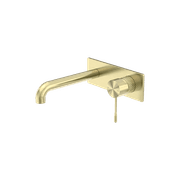Opal Wall Basin/Bath Mixer 260mm Brushed Gold gallery detail image