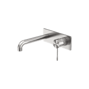 Opal Wall Basin/Bath Mixer 260mm Brushed Nickel gallery detail image