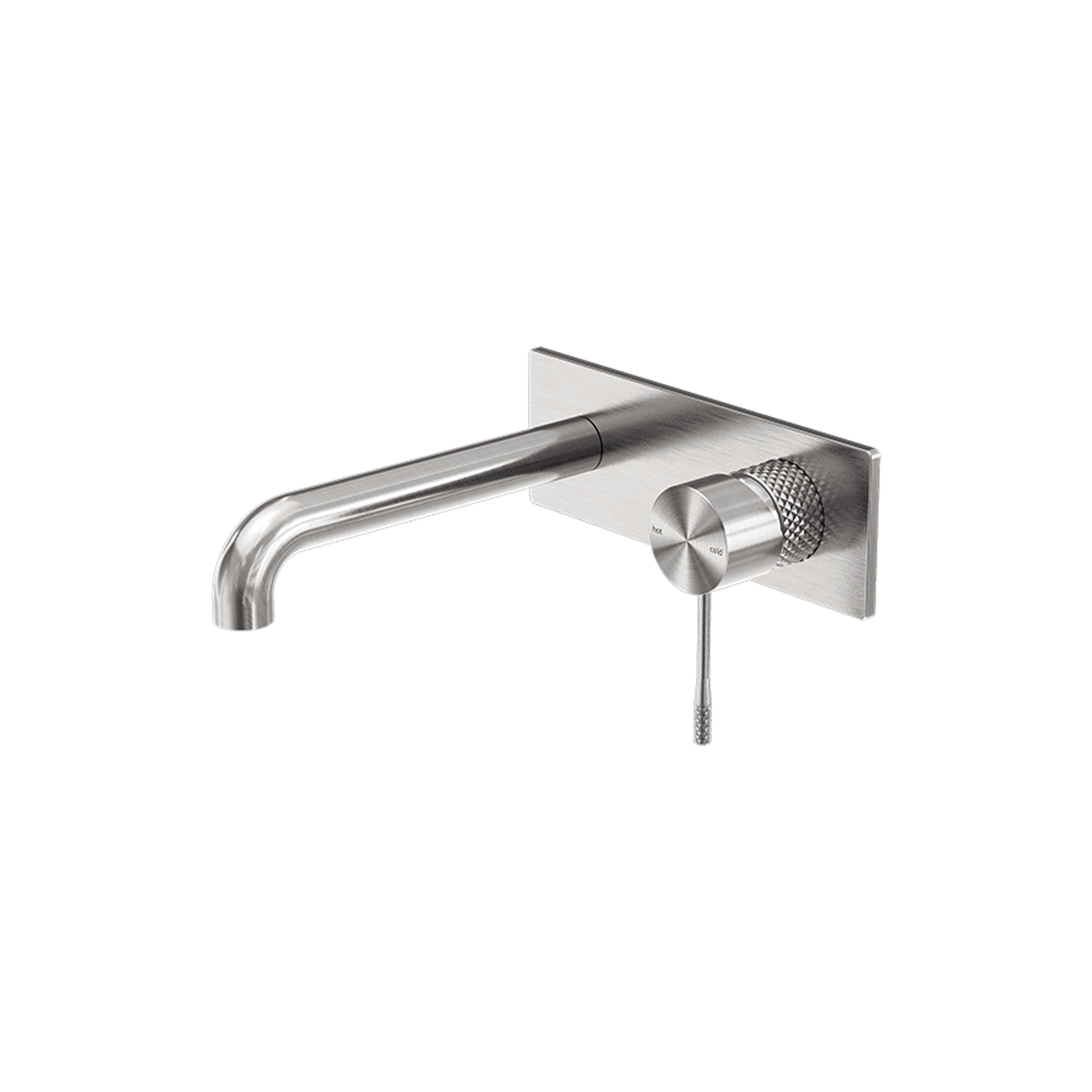 Opal Wall Basin/Bath Mixer 185mm Brushed Nickel gallery detail image