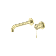 Opal Wall Basin/Bath Mixer Separate Back Plate 160mm Brushed Gold gallery detail image