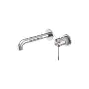 Opal Wall Basin/Bath Mixer Separate Back Plate 260mm Brushed Nickel gallery detail image