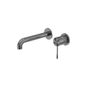 Opal Wall Basin/Bath Mixer Separate Back Plate 160mm Graphite gallery detail image