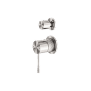 Opal Shower Mixer With Divertor Separate Plate Brushed Nickel gallery detail image