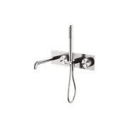 Opal Shower System With Spout 230mm Brushed Nickel gallery detail image
