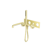 Opal Shower System With Spout 250mm Kit Brushed Gold gallery detail image