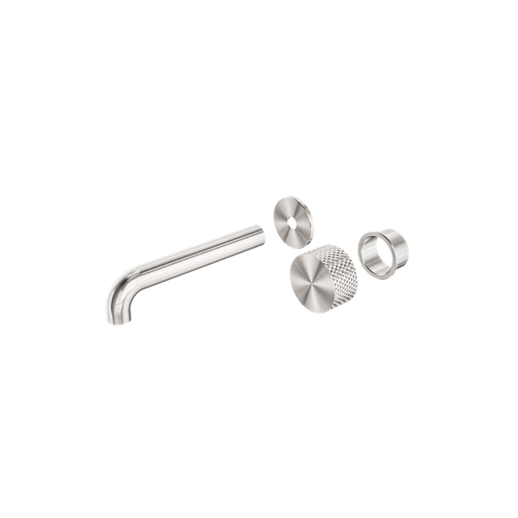 Opal Wall Basin/Bath Set 120mm Kit Brushed Nickel gallery detail image