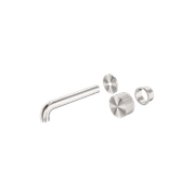 Opal Wall Basin/Bath Set 185mm Kit Brushed Nickel gallery detail image