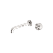 Opal Wall Basin/Bath Set 185mm Brushed Nickel gallery detail image