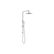Dolce Round Twin Shower With Slim Hand Shower Chrome gallery detail image