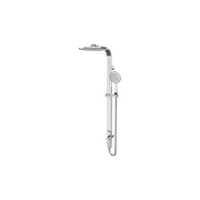 Astra Rain Round Twin Shower Single Hose Chrome gallery detail image