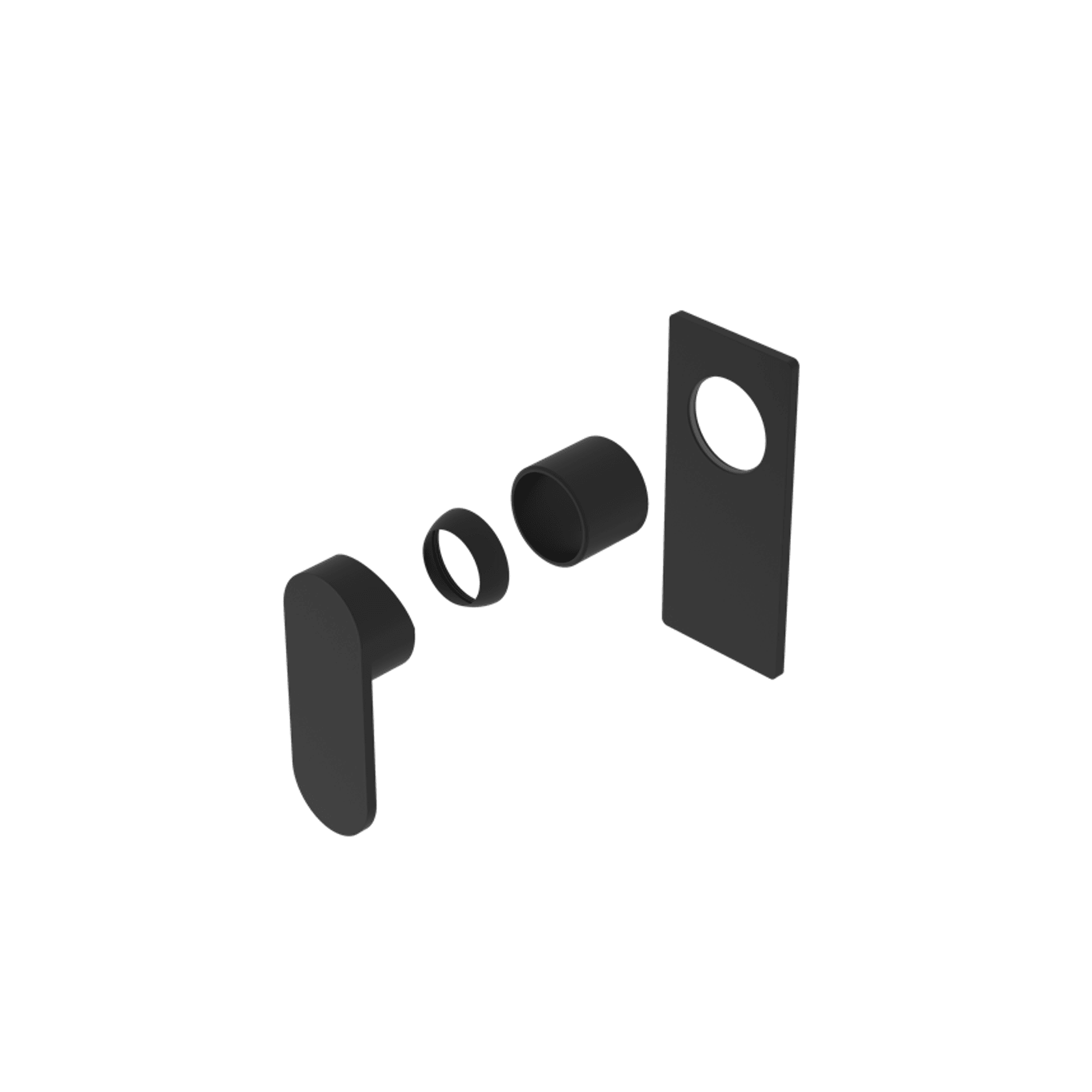 Ecco Shower Mixer Trim Kits Only Matte Black gallery detail image