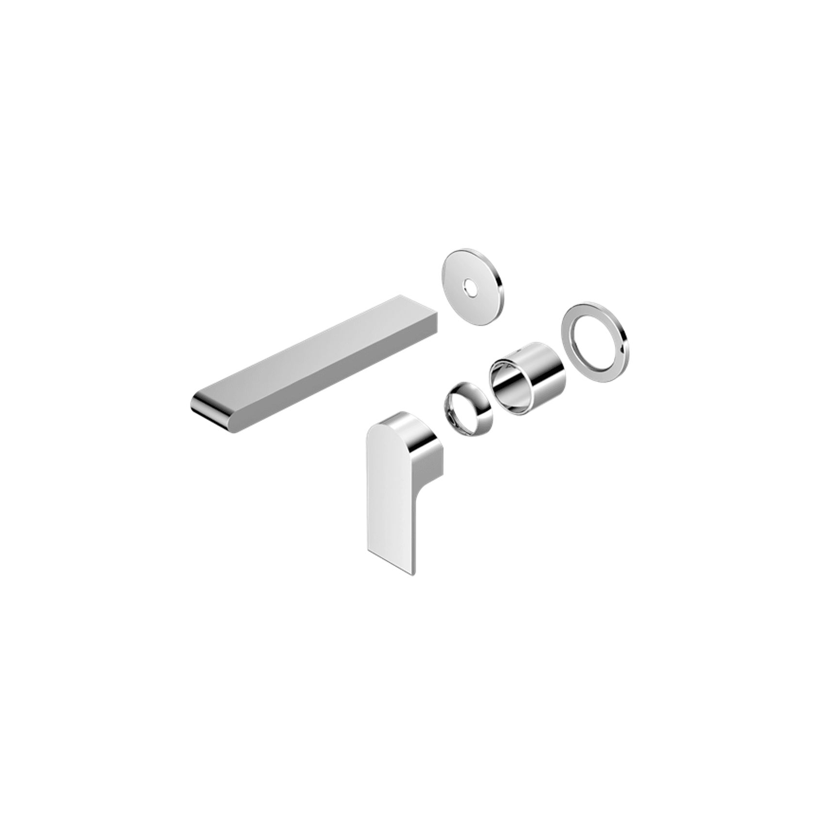 Bianca Mixer Back Plate 187mm Trim Kits | Chrome gallery detail image