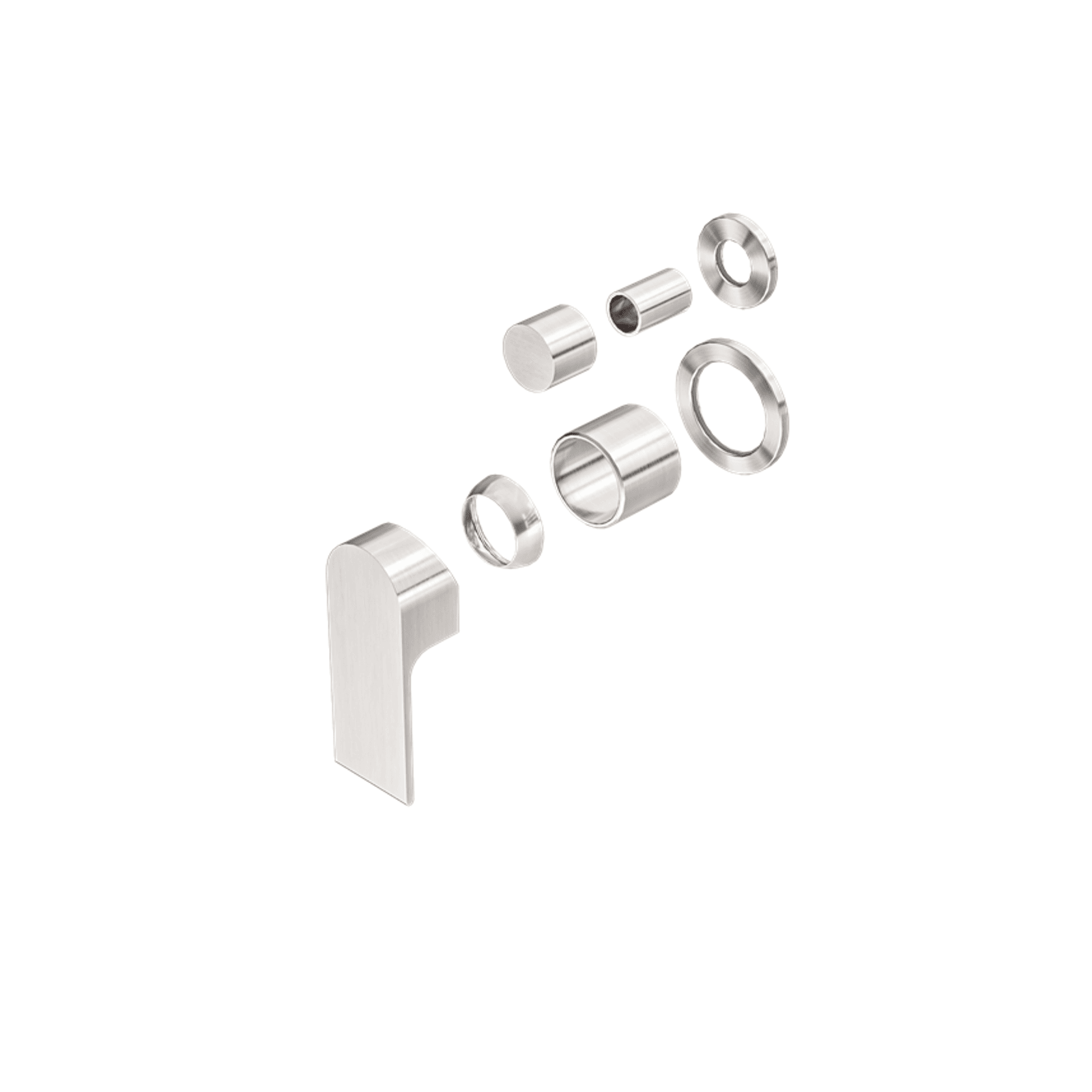 Bianca Shower Mixer & Divertor Back Plate | Brushed Nickel gallery detail image