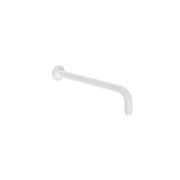 Round Shower Arm 500mm Length Matte White gallery detail image