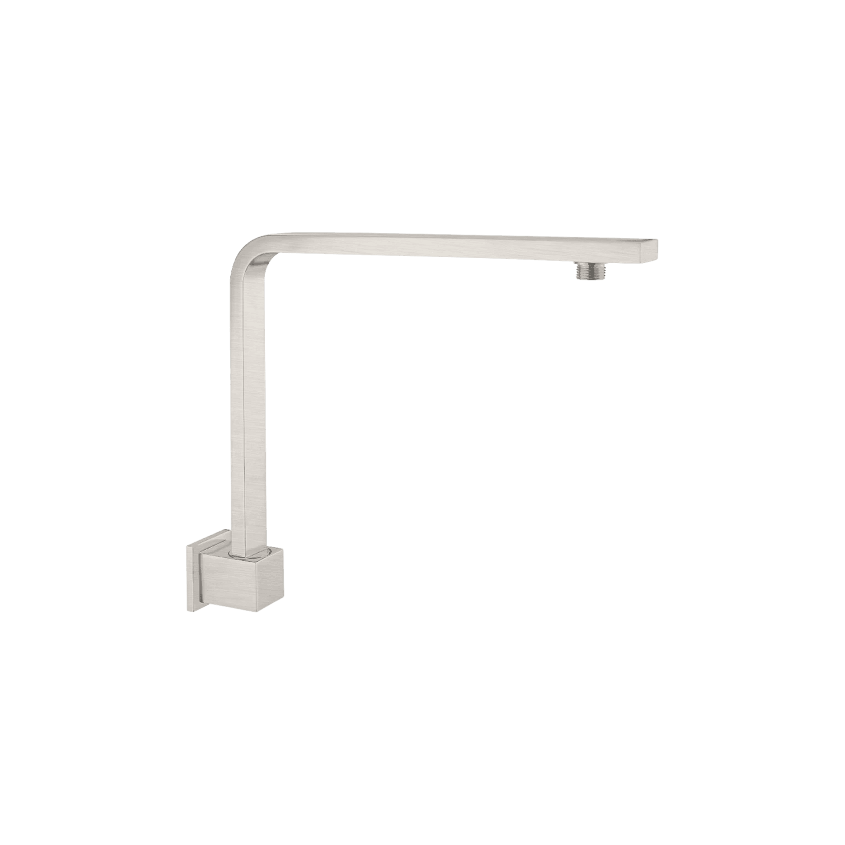 Square Swivel Shower Arm Brushed Nickel gallery detail image