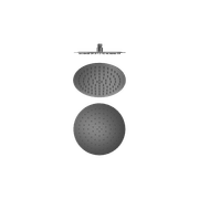 250mm Round Stainless Steel Shower Head 4 Star Rating Gun Metal gallery detail image