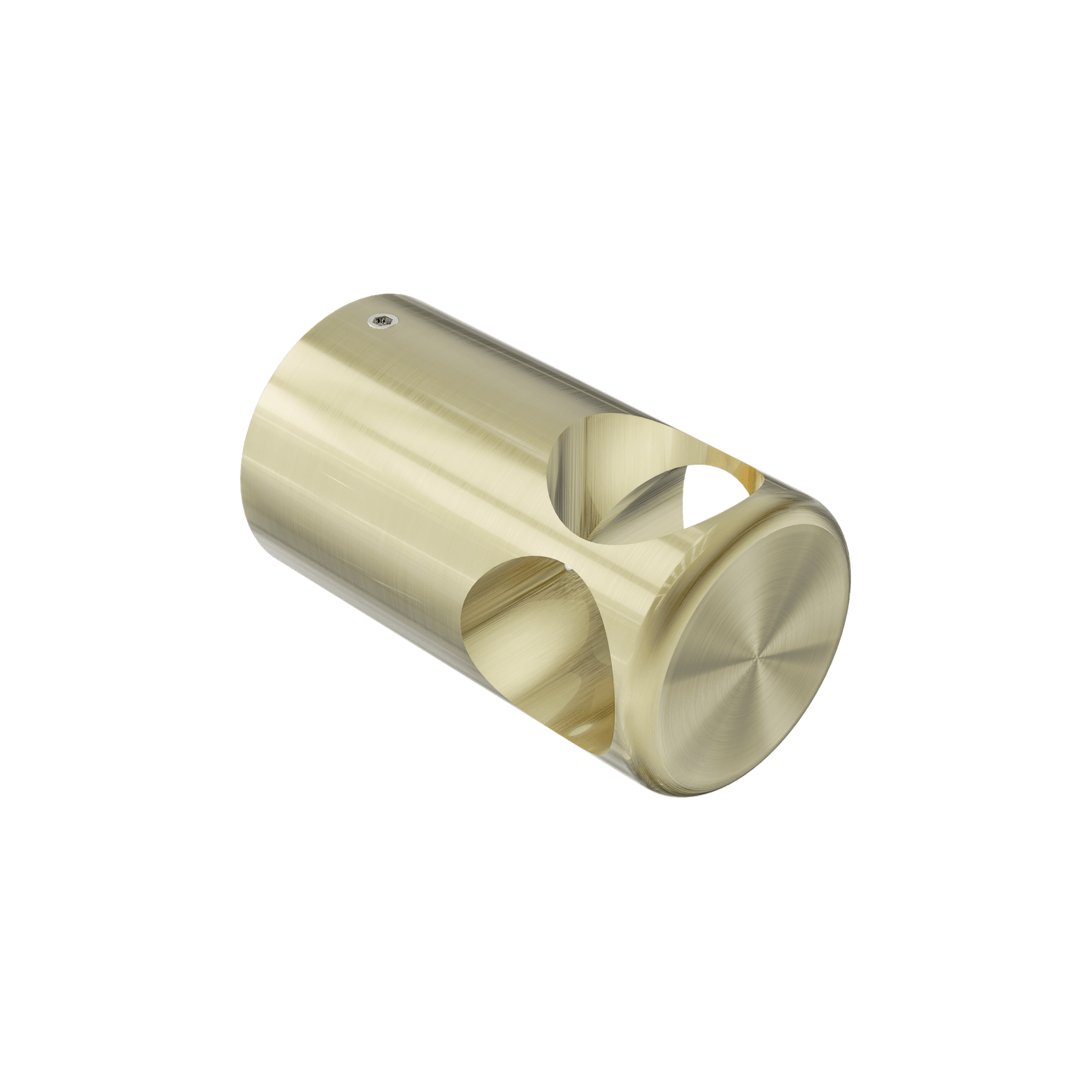 Mecca Care Make Your Own 32mm Grab Rail T Bar Bracket Brushed Gold gallery detail image
