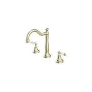 York Basin Set With Metal Lever Aged Brass gallery detail image