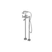 York Freestanding Bath Set With Metal Hand Shower Chrome gallery detail image
