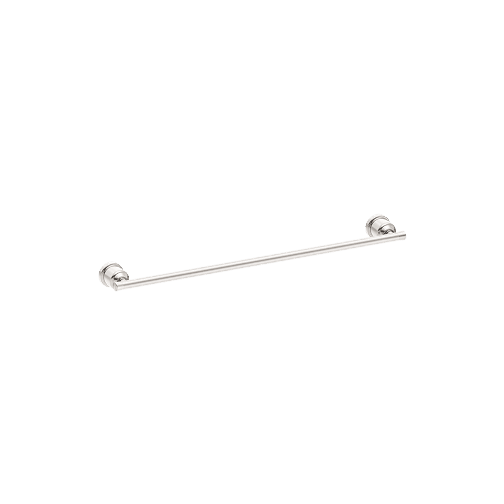 York Single Towel Rail 600mm Brushed Nickel gallery detail image
