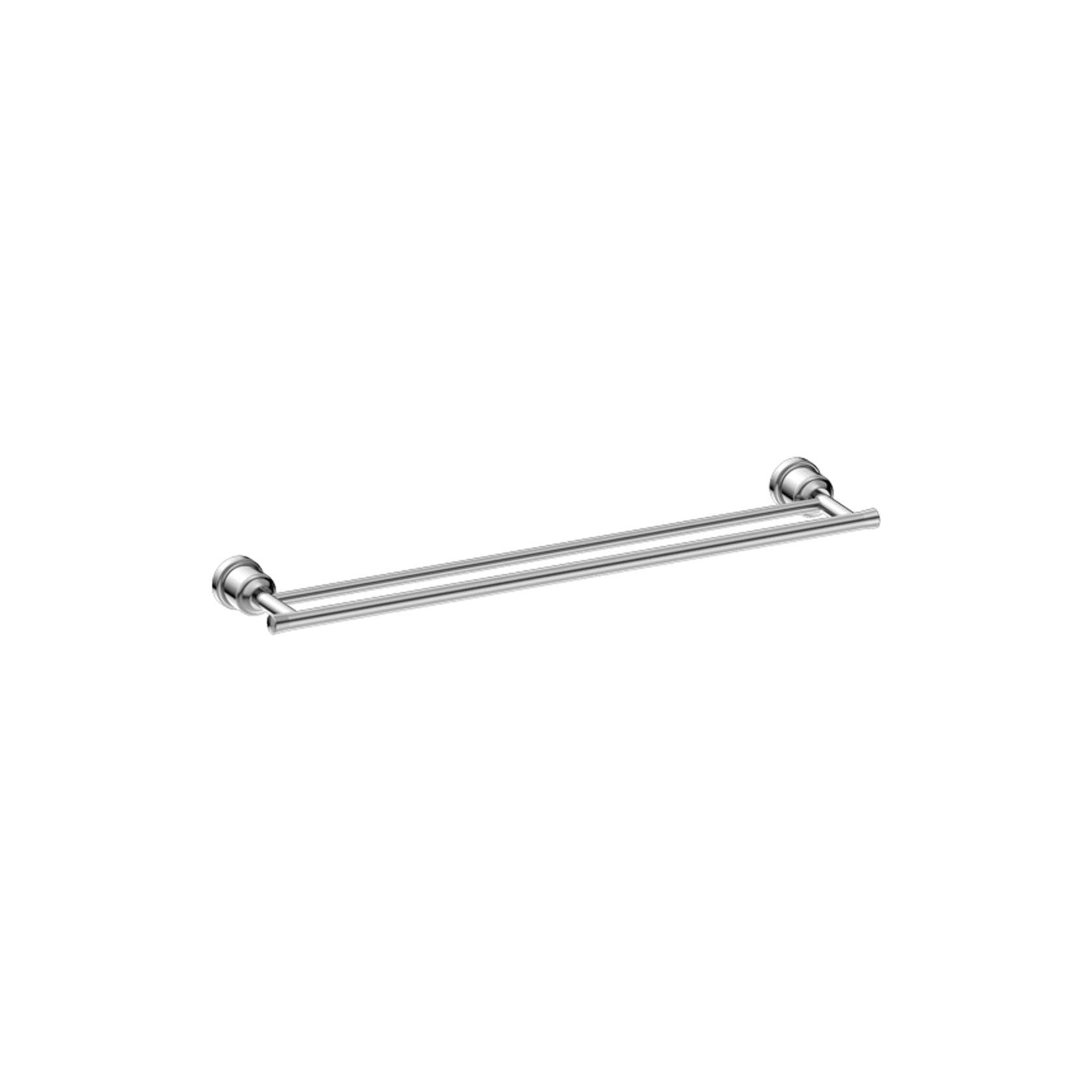 York Double Towel Rail 600mm Chrome gallery detail image