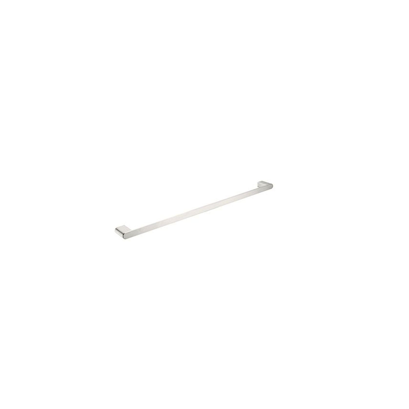 Bianca Single Towel Rail 800mm | Brushed Nickel gallery detail image
