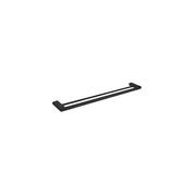 Bianca Double Towel Rail 800mm | Matte Black gallery detail image