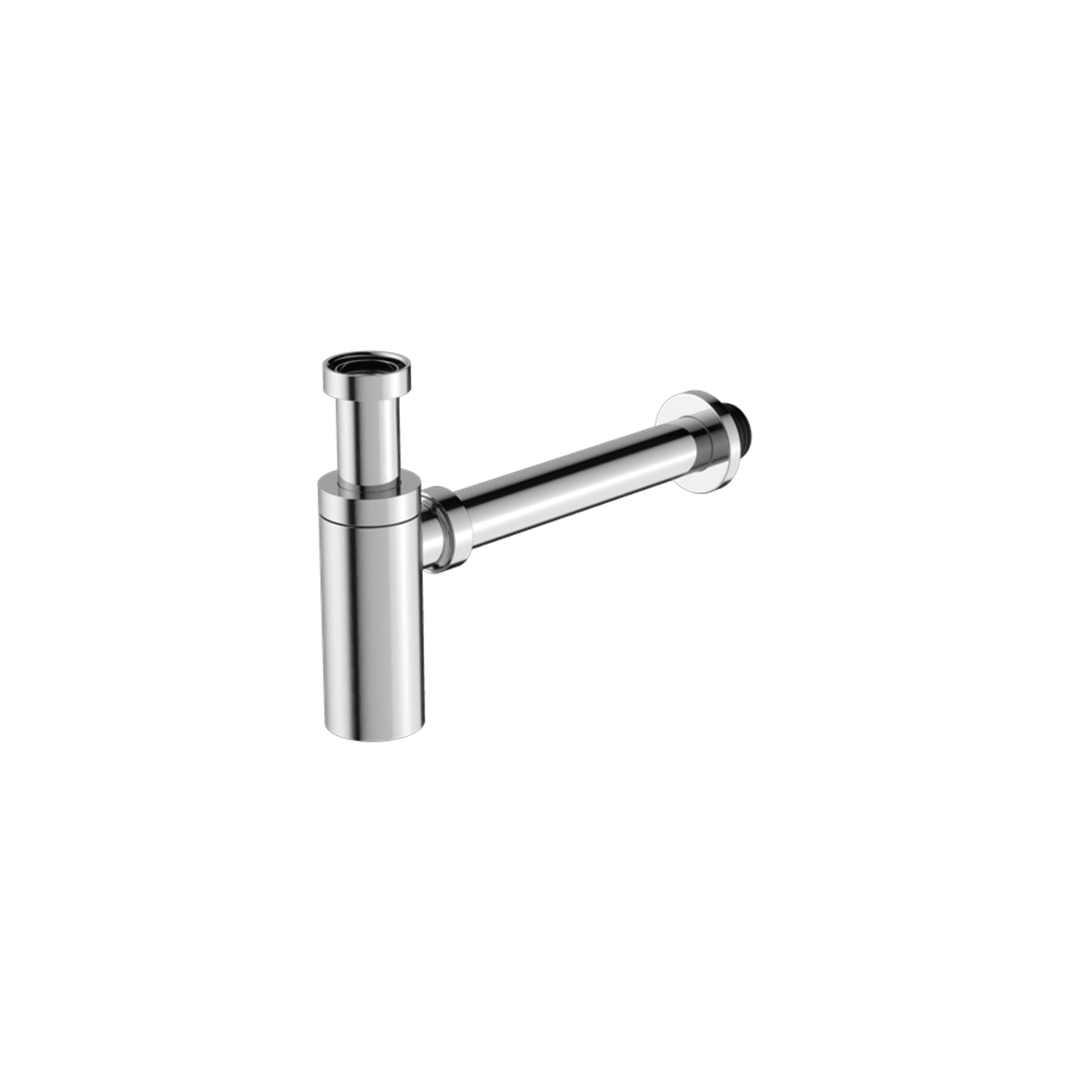 40mm Round Bottle Trap Chrome gallery detail image
