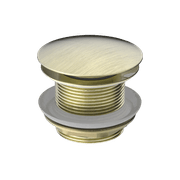40mm Bath Pop-Up Plug With Removabel Waste No Overflow Aged Brass gallery detail image