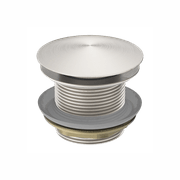 40mm Bath Pop-Up Plug With Removabel Waste No Overflow Brushed Nickel gallery detail image