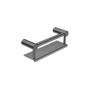 Mecca Care 25mm Grab Rail With Shelf 300mm Gun Metal gallery detail image