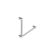 Mecca Care 32mm Ambulant Toilet Grab Rail 90 Degree 450X450mm Chrome gallery detail image
