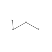 Mecca Care 32mm DDA Toilet Grab Rail Set 90 Degree Continuous 600X1065X1025mm Gun Metal gallery detail image